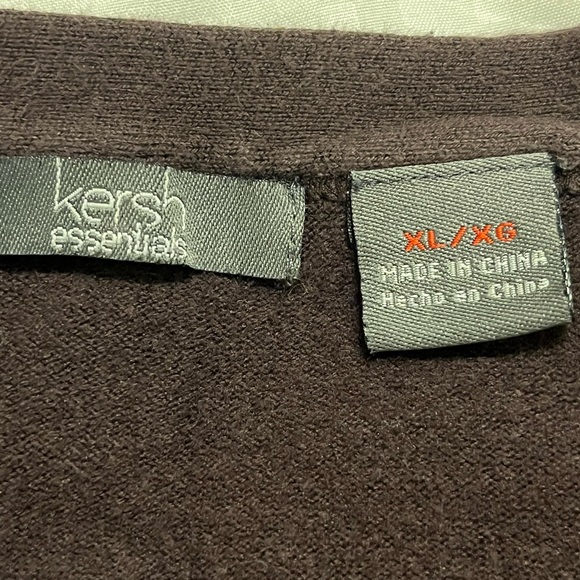 Brown Cardigan. Kersh Essentials. Size XL. - Picture 2 of 3